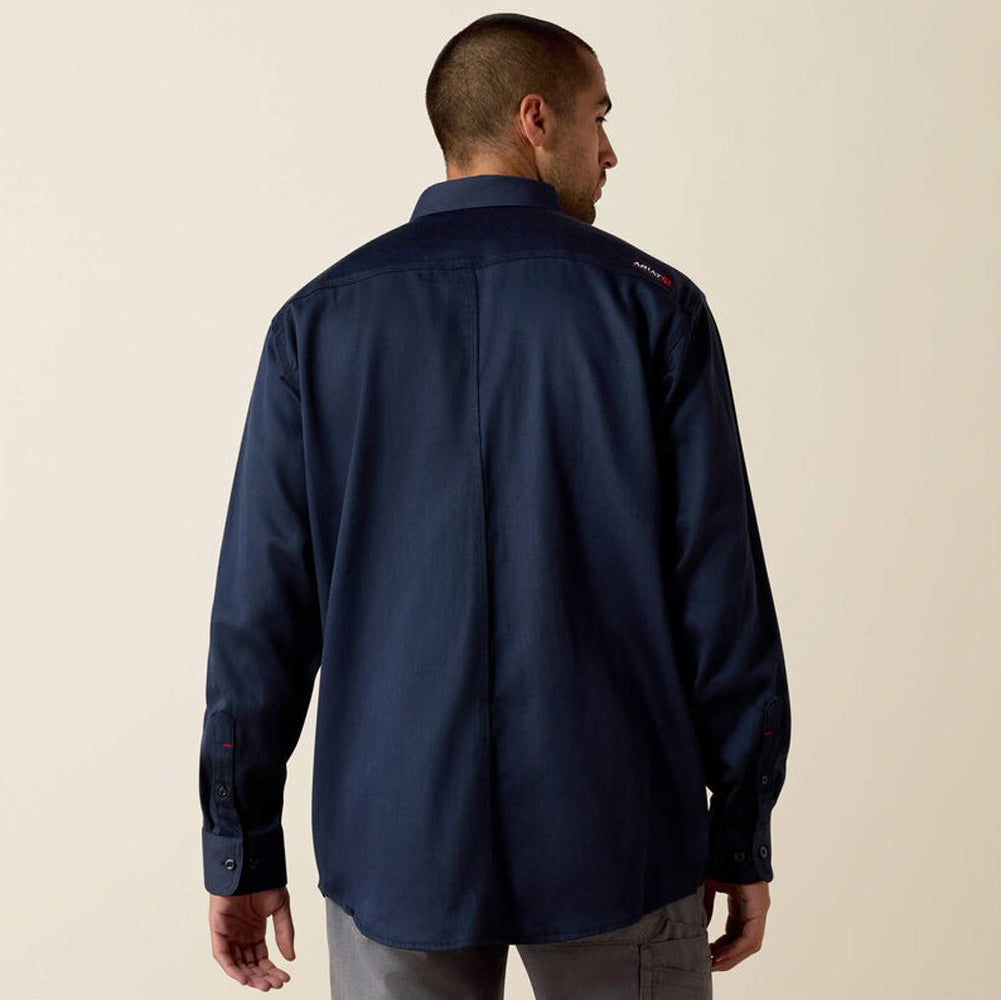 FR Solid LS Work Shirt in Navy by Ariat