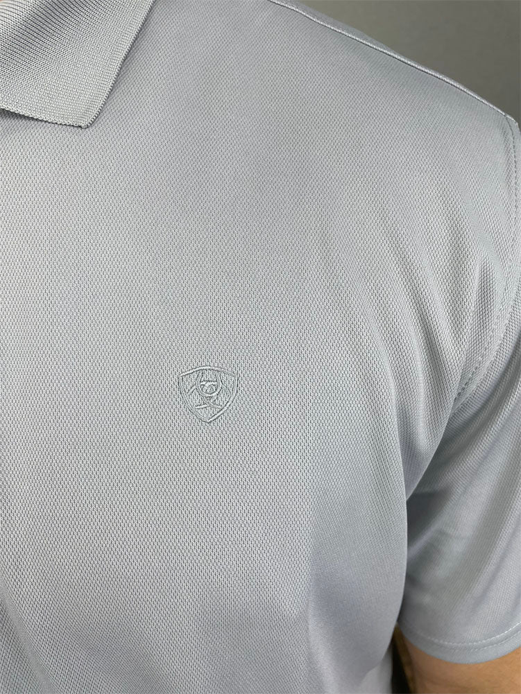 Tek SS Polo in Silver Lining by Ariat