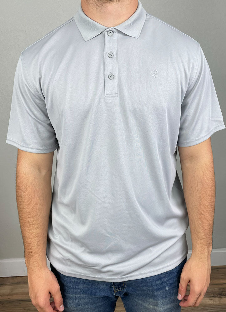 Tek SS Polo in Silver Lining by Ariat