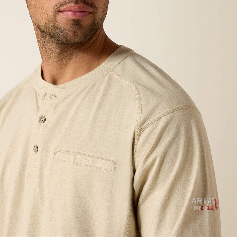 FR Air Henley LS in Sand Heather by Ariat