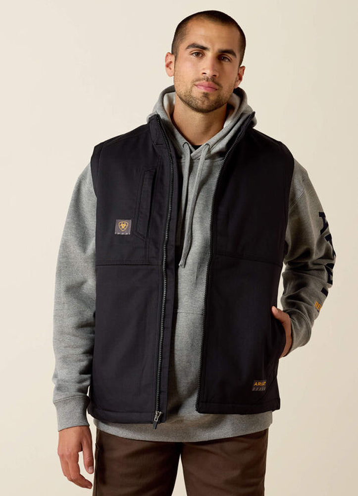 Rebar DuraCanvas Vest in Black by Ariat