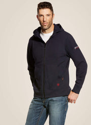FR Durastretch Full Zip Hoodie in Navy by Ariat
