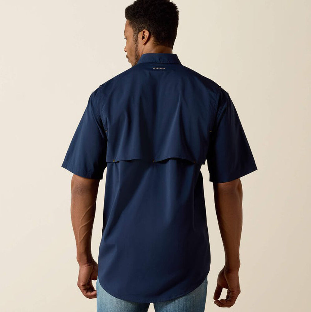 Rebar Made Tough VentTEK DuraStretch Work Shirt in Navy by Ariat