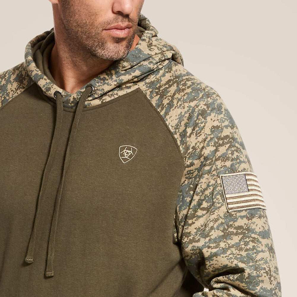 Patriot Hoodie in Sage Camo by Ariat