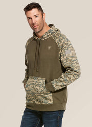 Patriot Hoodie in Sage Camo by Ariat