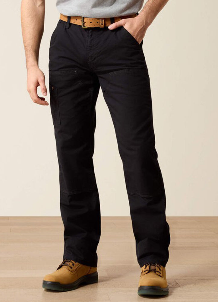 Rebar M4 DuraStretch Made Tough Straight Leg Pants in Black by Ariat