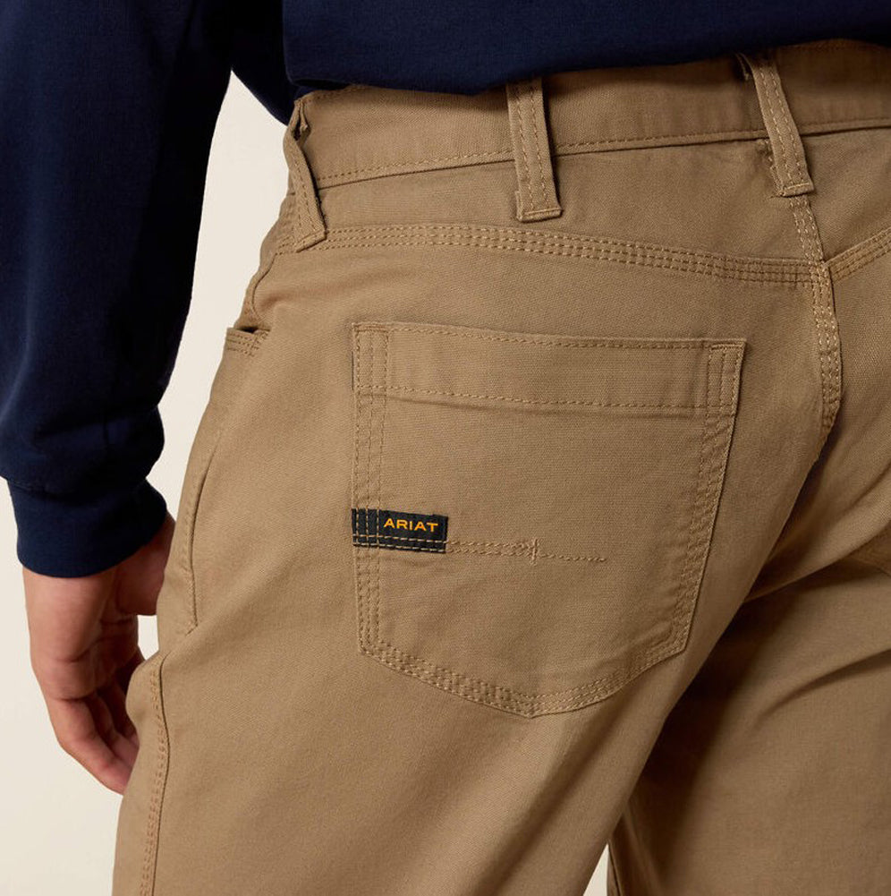 Rebar M4 Relaxed DuraStretch Straight Leg in Field Khaki by Ariat