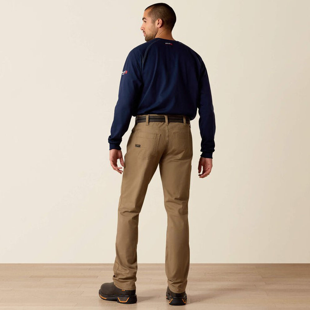 Rebar M4 Relaxed DuraStretch Straight Leg in Field Khaki by Ariat