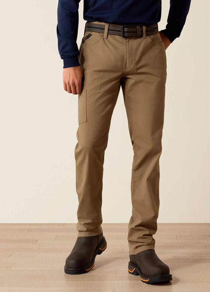 Rebar M4 Relaxed DuraStretch Straight Leg in Field Khaki by Ariat
