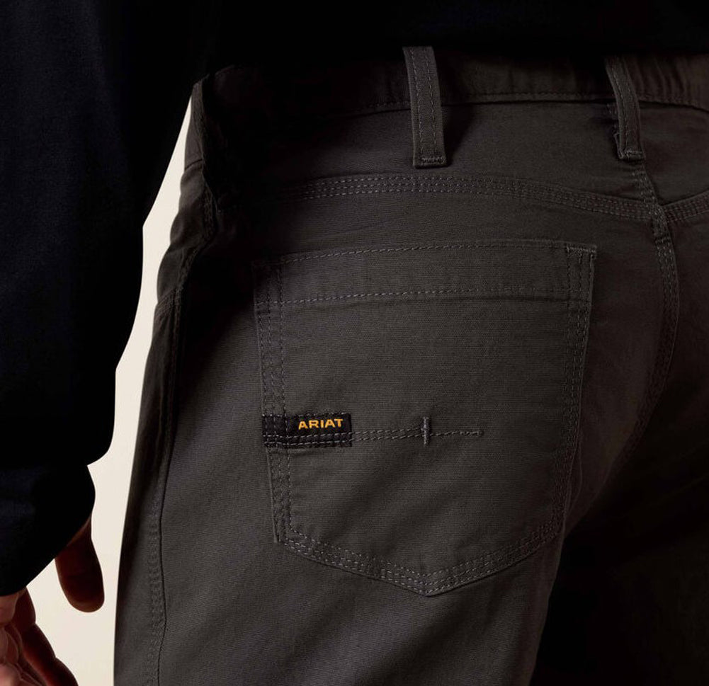 Rebar M4 Relaxed DuraStretch Straight Leg in Rebar Grey by Ariat