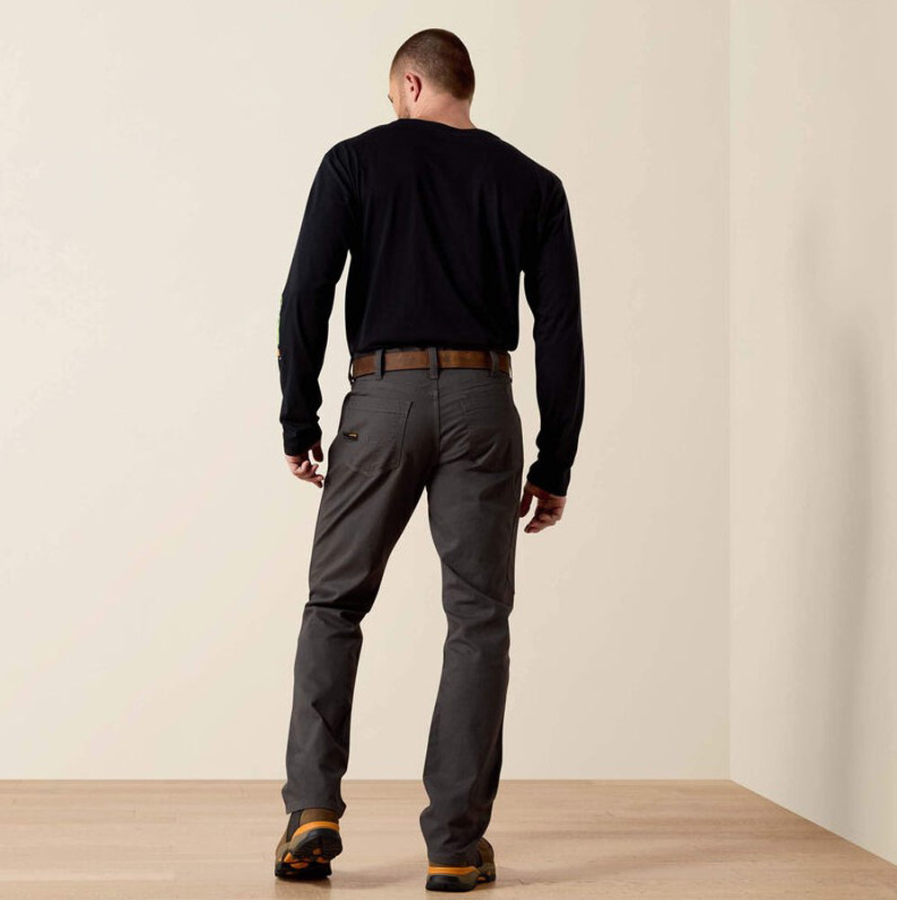 Rebar M4 Relaxed DuraStretch Straight Leg in Rebar Grey by Ariat