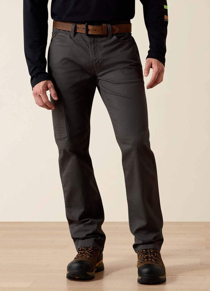 Rebar M4 Relaxed DuraStretch Straight Leg in Rebar Grey by Ariat