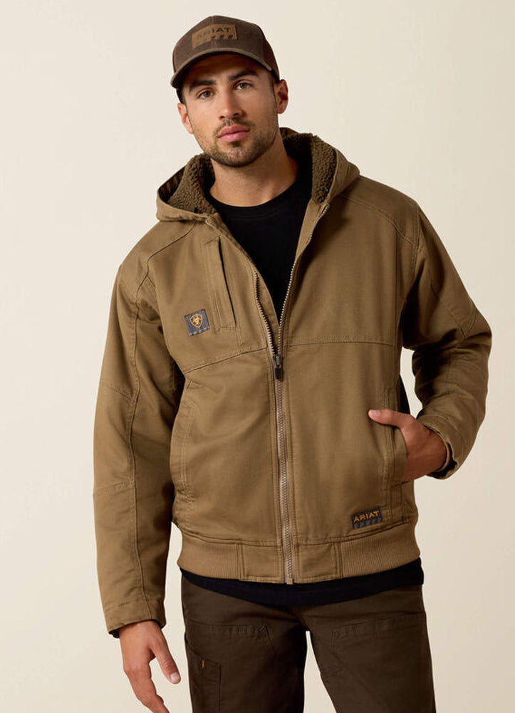 Rebar DuraCanvas Jacket in Field Khaki by Ariat