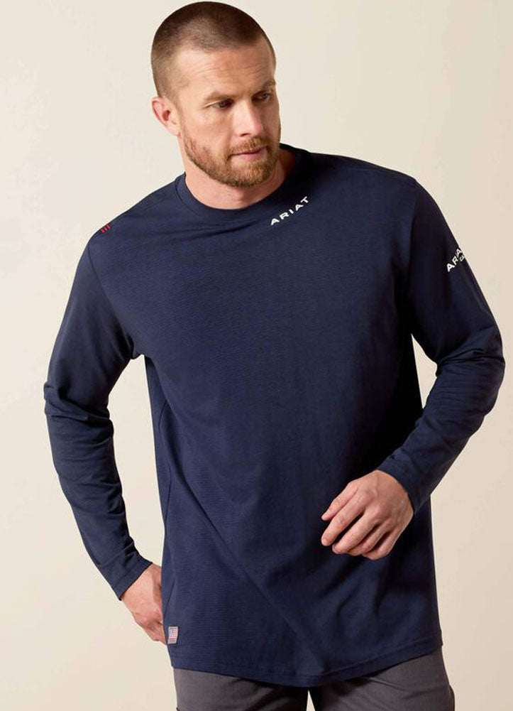 FR Baselayer LS in Navy by Ariat