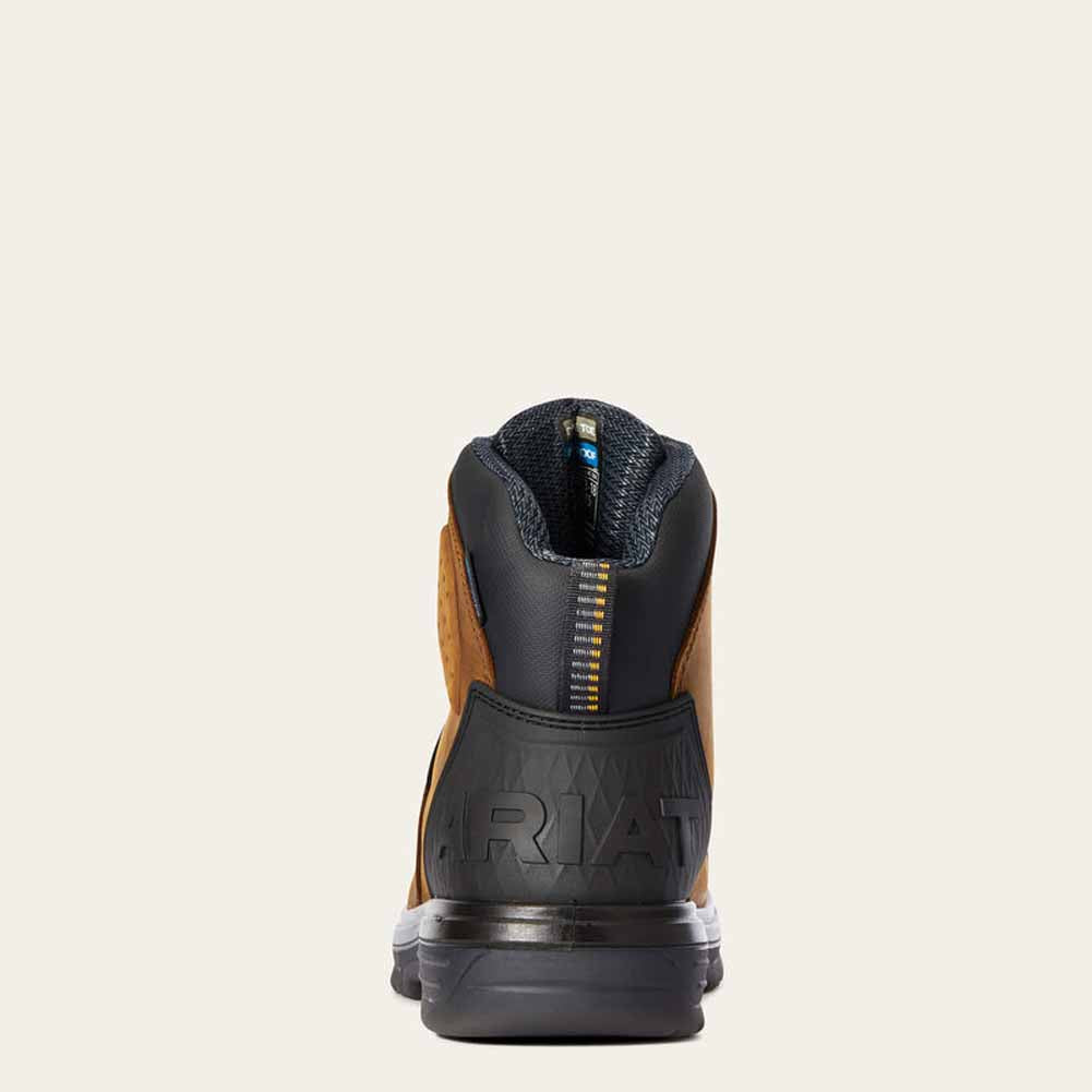 Mns Turbo Outlaw 6'' H20 CT Barley Brn by Ariat