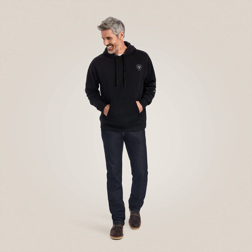 Ariat Logo Hoodie in Black by Ariat