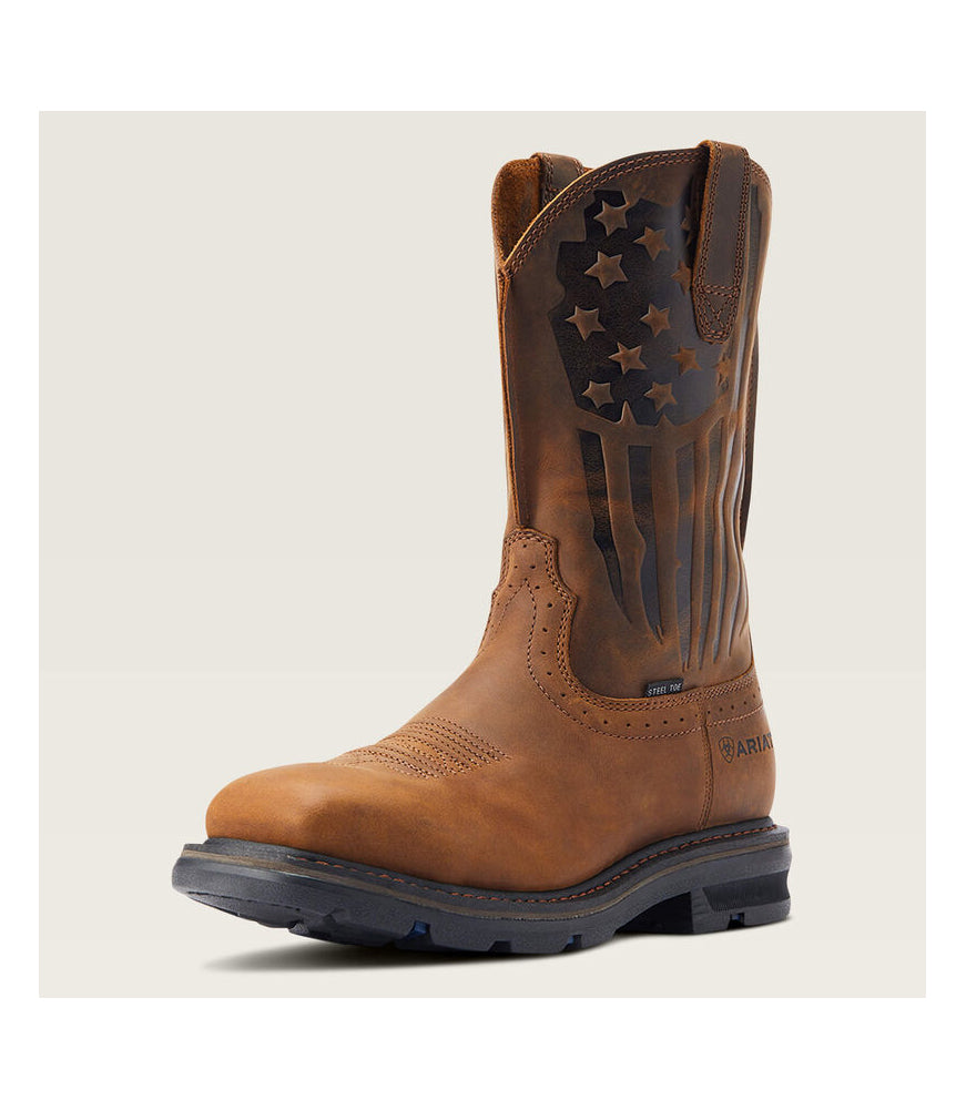 Mns Sierra Shock Shield Patriot St Brn by Ariat