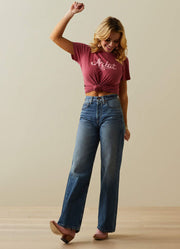 Ultra HR Tomboy Wide Jean in Moana by Ariat