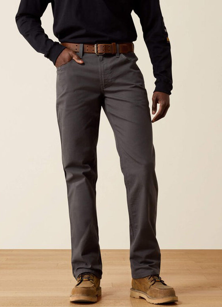 Rebar M5 Made Tough Straight Pants in Rebar Grey by Ariat