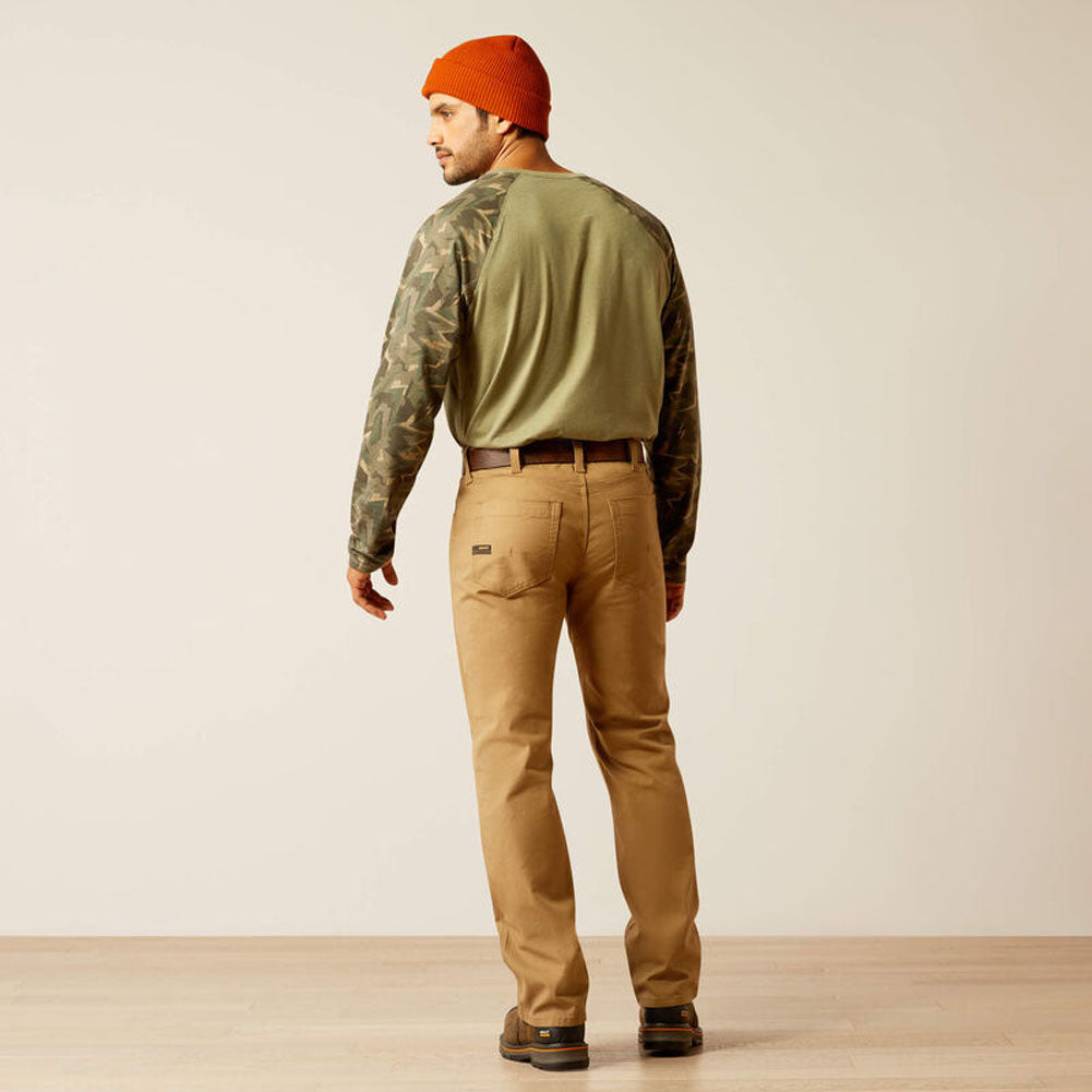 Rebar M5 Made Tough Straight Pants in Field Khaki by Ariat