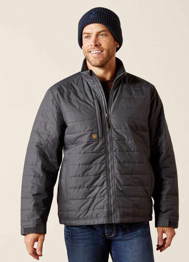 Rebar Cordura Ripstop Lightweight Insulated Jacket in Grey by Ariat