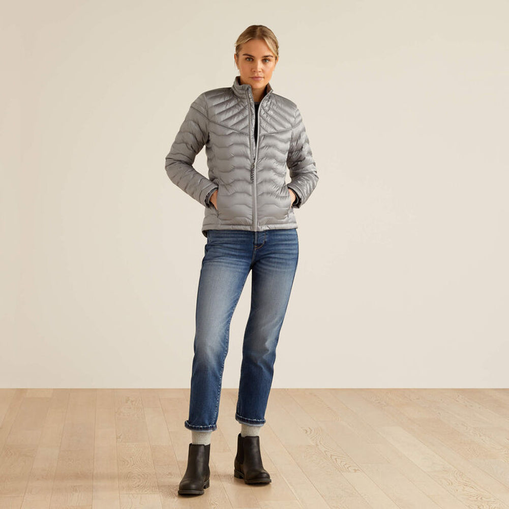 Ideal Down Jacket in Iridescent Ultimate Grey by Ariat