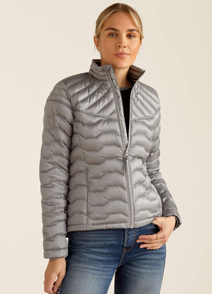 Ideal Down Jacket in Iridescent Ultimate Grey by Ariat
