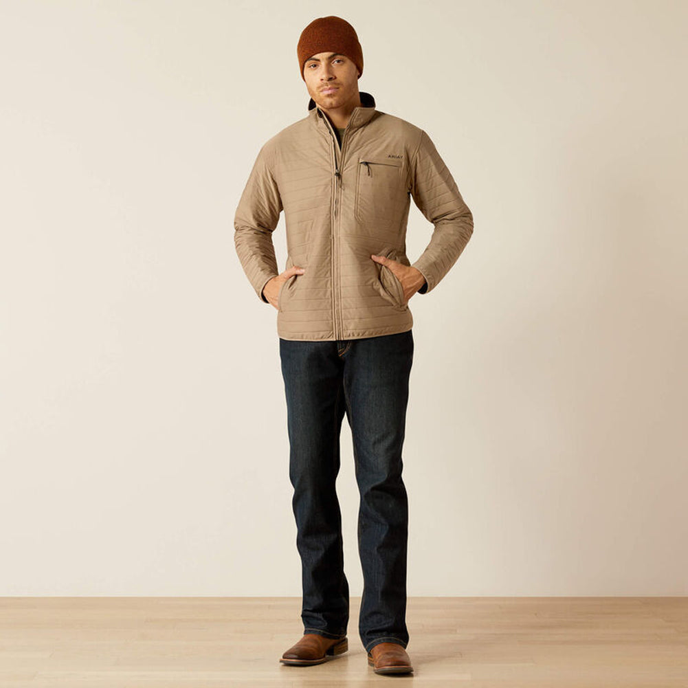Wylie Full Zip Jacket in Khaki by Ariat