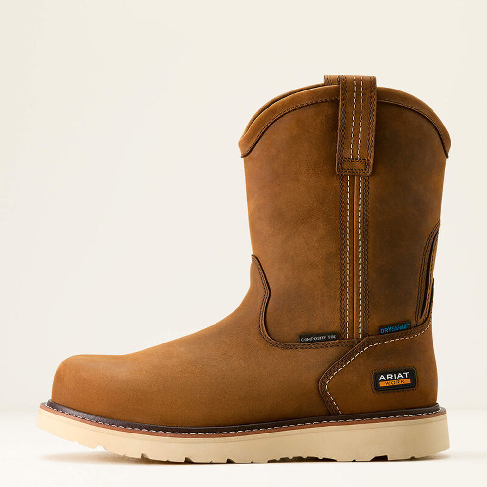 Rebar Wedge Pull-On H2O CT in Distressed Brown by Ariat