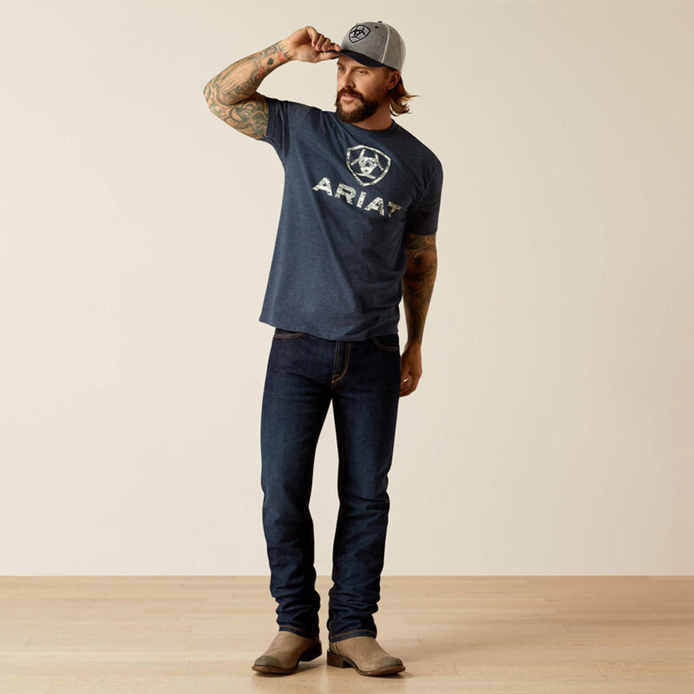 Liberty USA Digi Camo SS in Navy Heather by Ariat