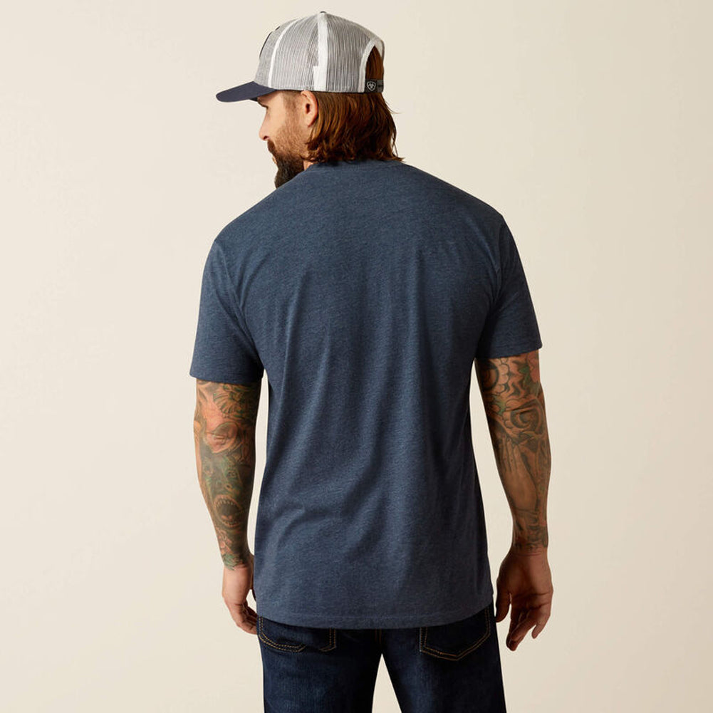 Liberty USA Digi Camo SS in Navy Heather by Ariat