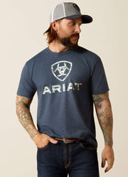 Liberty USA Digi Camo SS in Navy Heather by Ariat