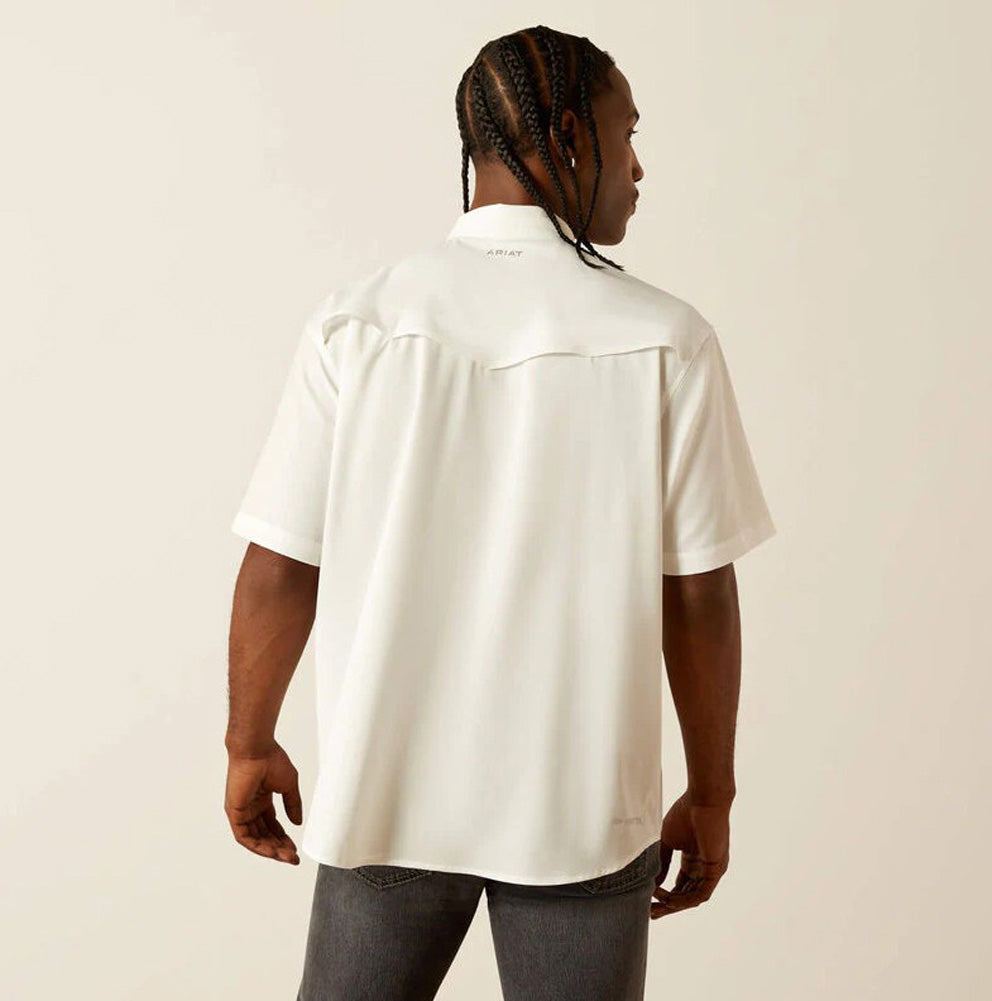 Western VenTek Snap SS in White by Ariat