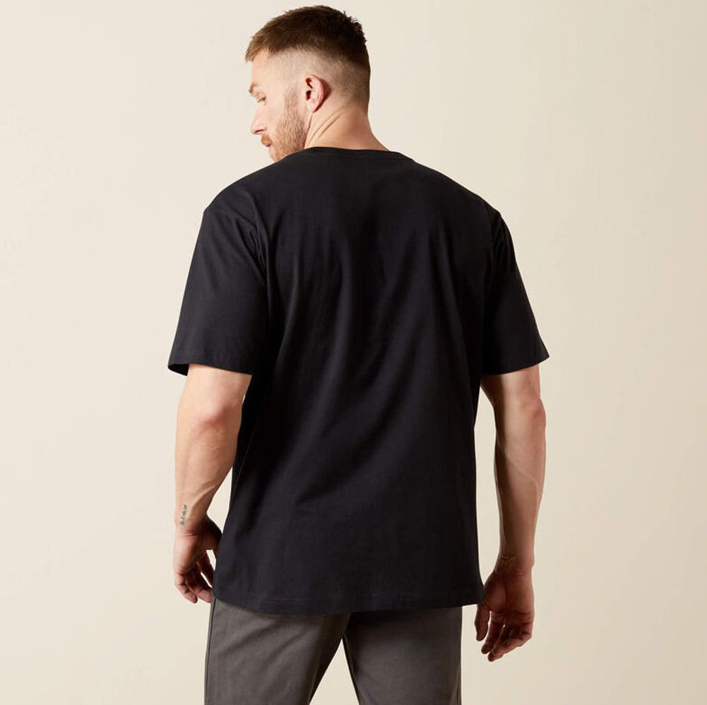 Rebar Cotton Strong Standard Pocket T-Shirt in Black by Ariat