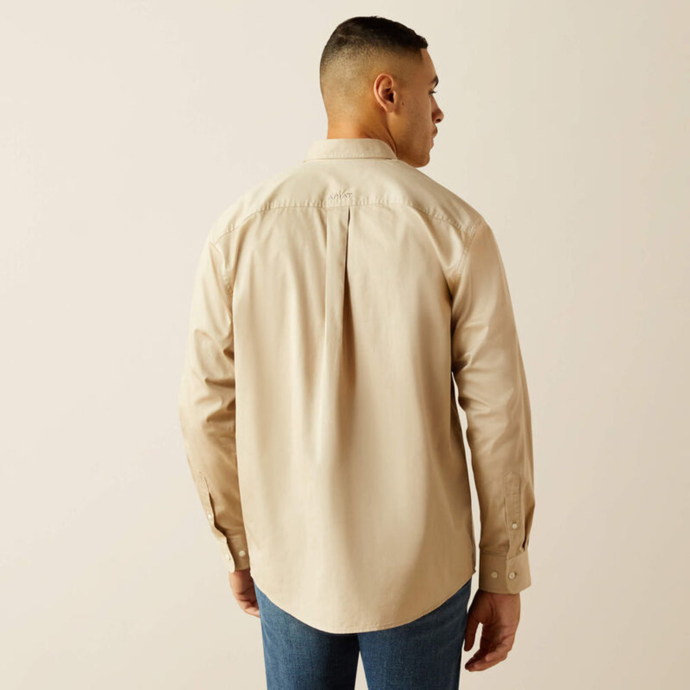Lightweight Solid Twill LS in Khaki by Ariat