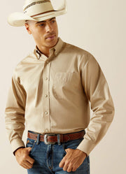 Lightweight Solid Twill LS in Khaki by Ariat