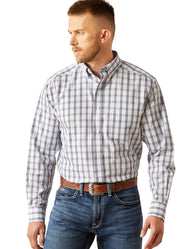 Wrinkle Free Dalton LS in Dark Blue by Ariat