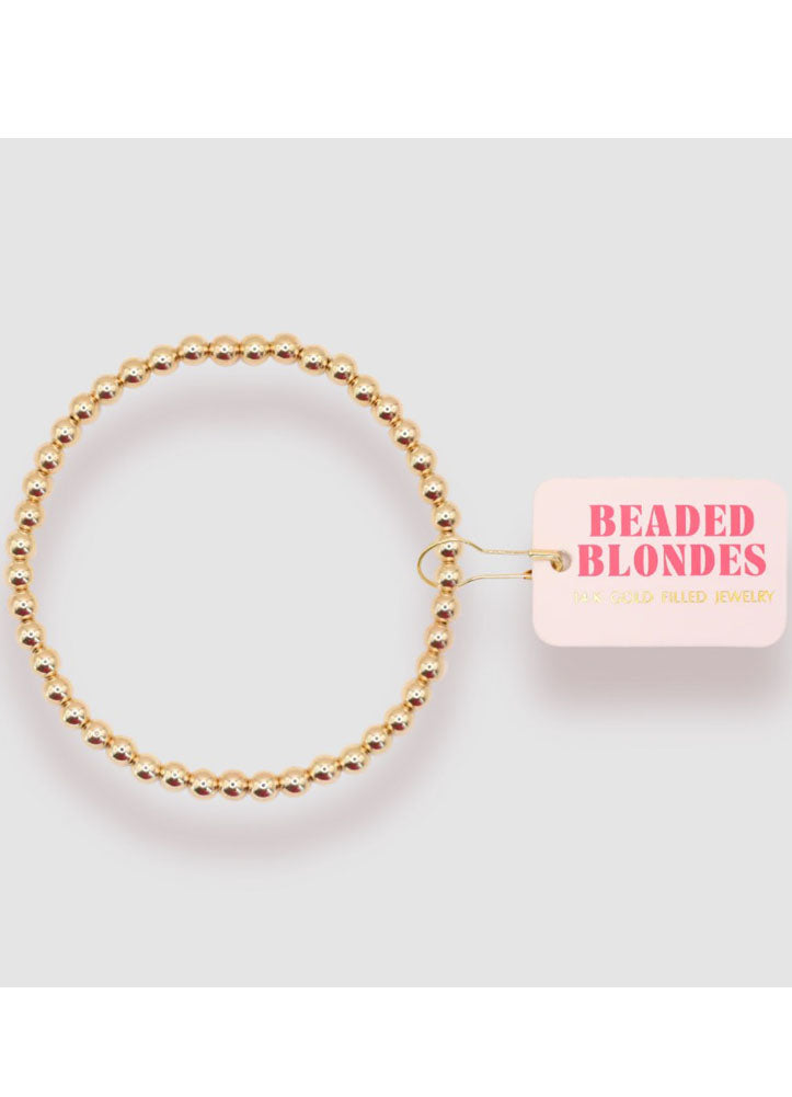 4mm Beaded Bracelet by Beaded Blondes