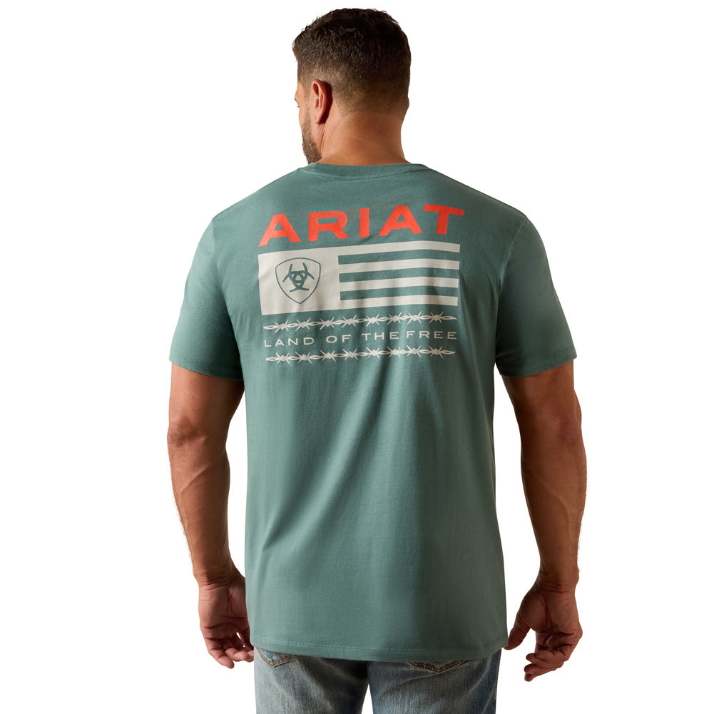 Hidden Valley Flag SS in Silver Pine by Ariat