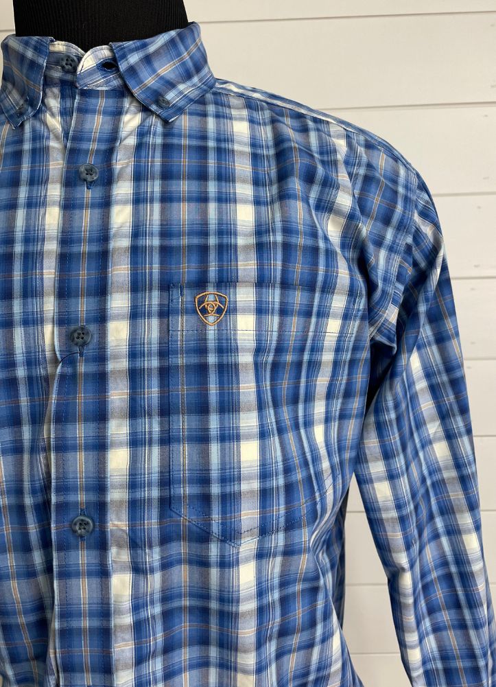 Pro Soloman LS Shirt in Royal Blue by Ariat