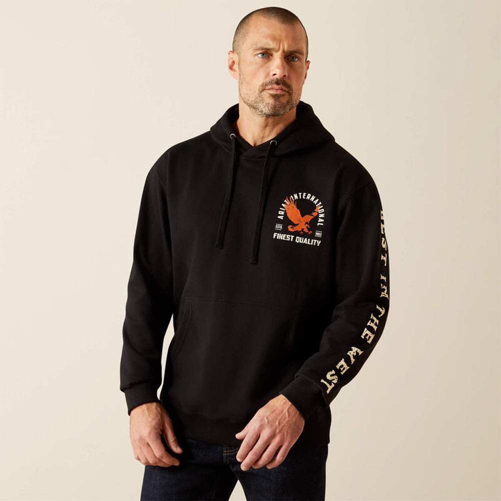 Ariat Eagle Large Hoodie in Black by Ariat