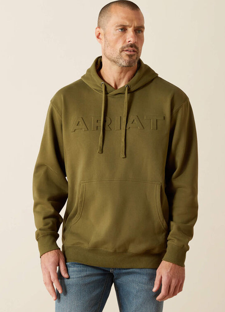 Ariat Embossed Logo Hoodie in Winter Moss by Ariat