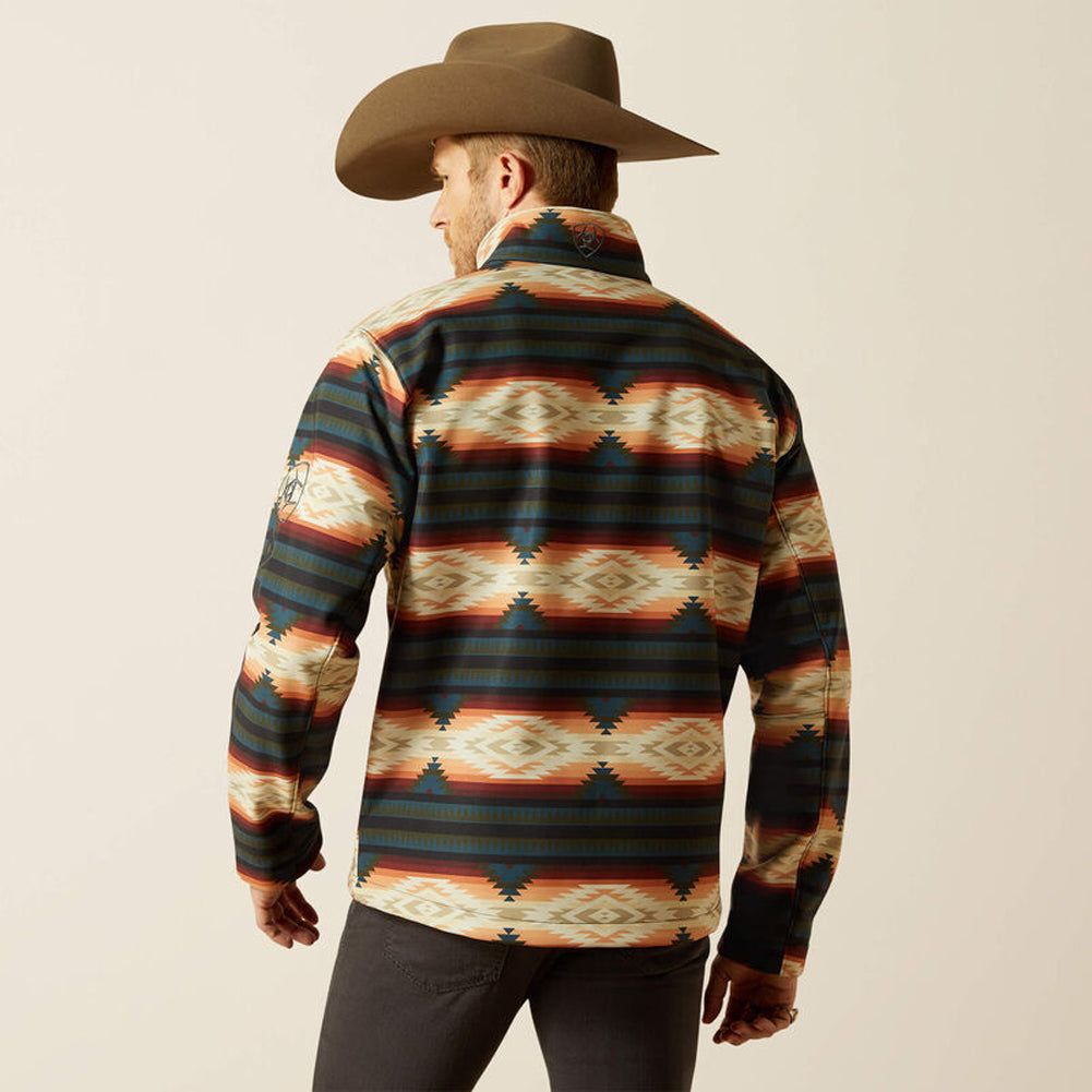 Logo Softshell Jacket in Red Southwest by Ariat