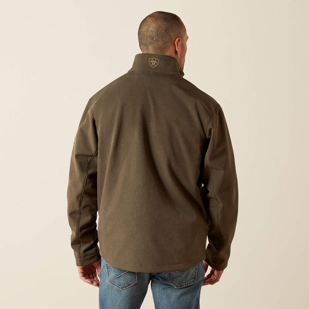 Logo Softshell Jacket in Earth Green Heather by Ariat