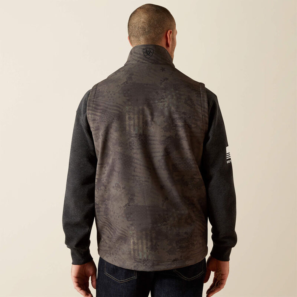Patriot Flag Softshell Vest in Phantom by Ariat