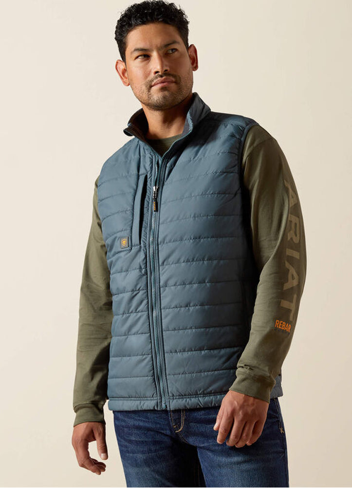Rebar Cordura Ripstop Lightweight Insulated Vest in Dark Slate by Ariat