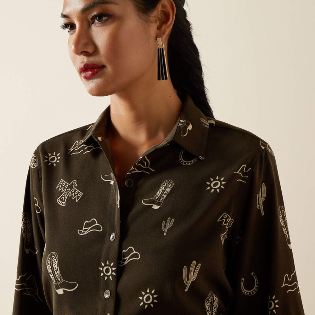 Homestyle LS in Layla Print by Ariat