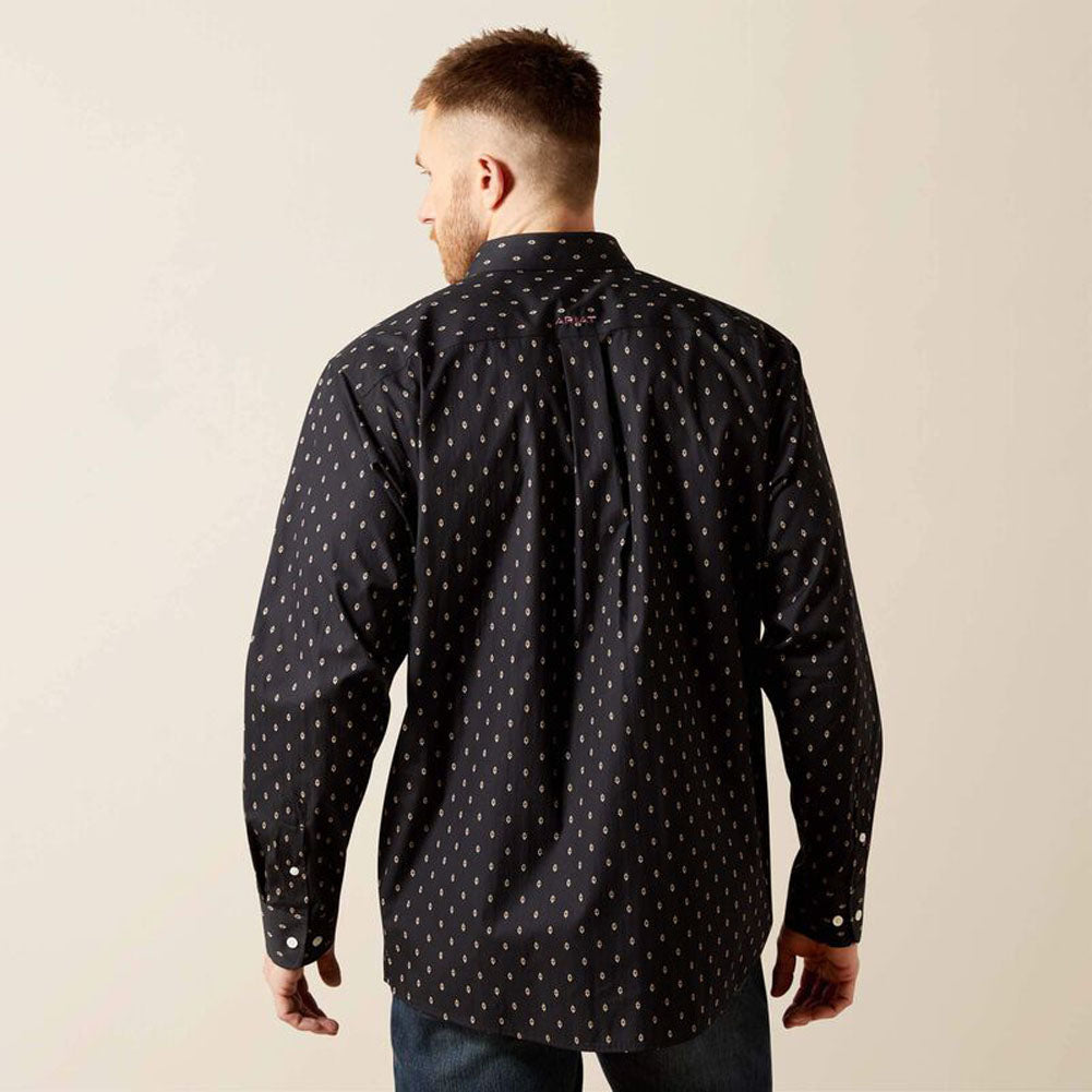 Wrinkle Free Asher LS in Black by Ariat