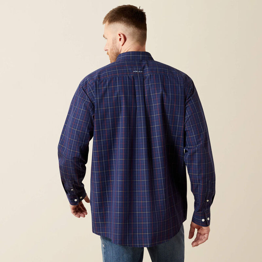 Wrinkle Free Blaze LS in Navy by Ariat