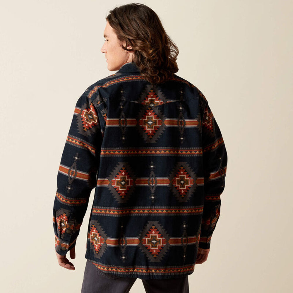 Hensley Corduroy Retro Shirt Jacket in Dark Grey by Ariat